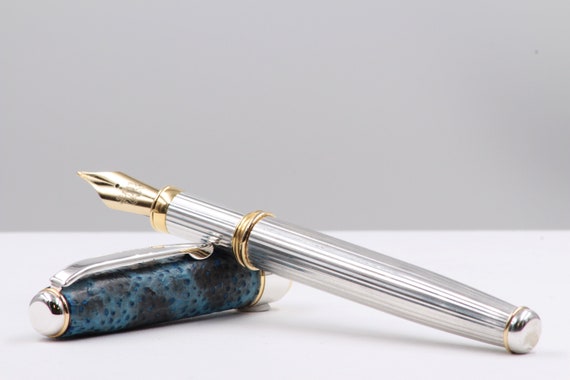 Silver 925 Ballpoint Pen Athene Handmade in Italy Elegant