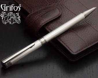 Sterling Silver Silm Ballpoint Pen Made in Italy