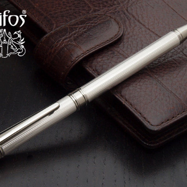 Sterling Silver Silm Ballpoint Pen Made in Italy