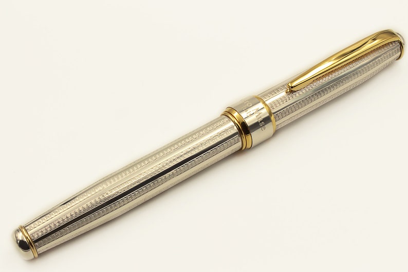 Handmade Fountain Pen Sterling Silver Made in Italy Etsy