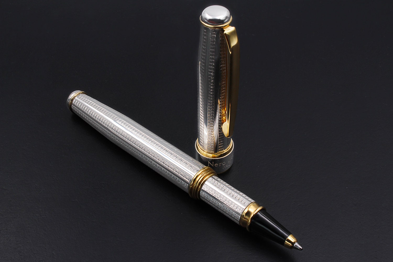 Stylo Roller Parker 180 Milleraiès - Plaqué Argent 925, Vintage, Avec Recharge, Occasion