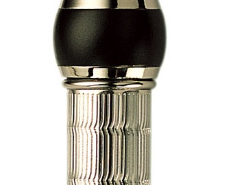 Handmade 925 Sterling Silver Fountain Pen with Guilloché Design Made in Italy