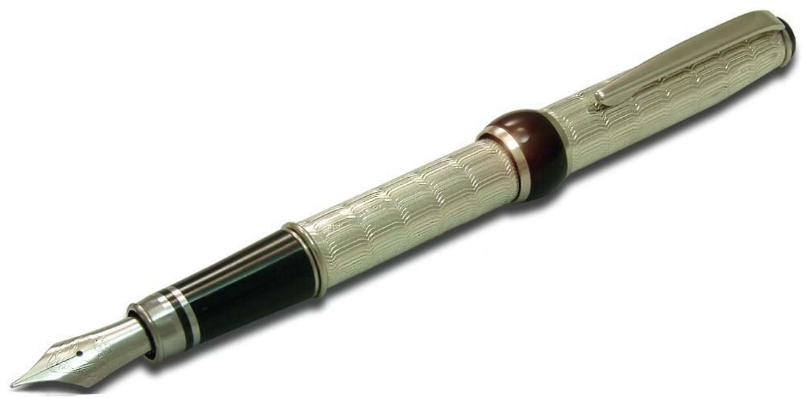 Handmade Fountain Pen Sterling Silver 925 Italian Pen With Etsy