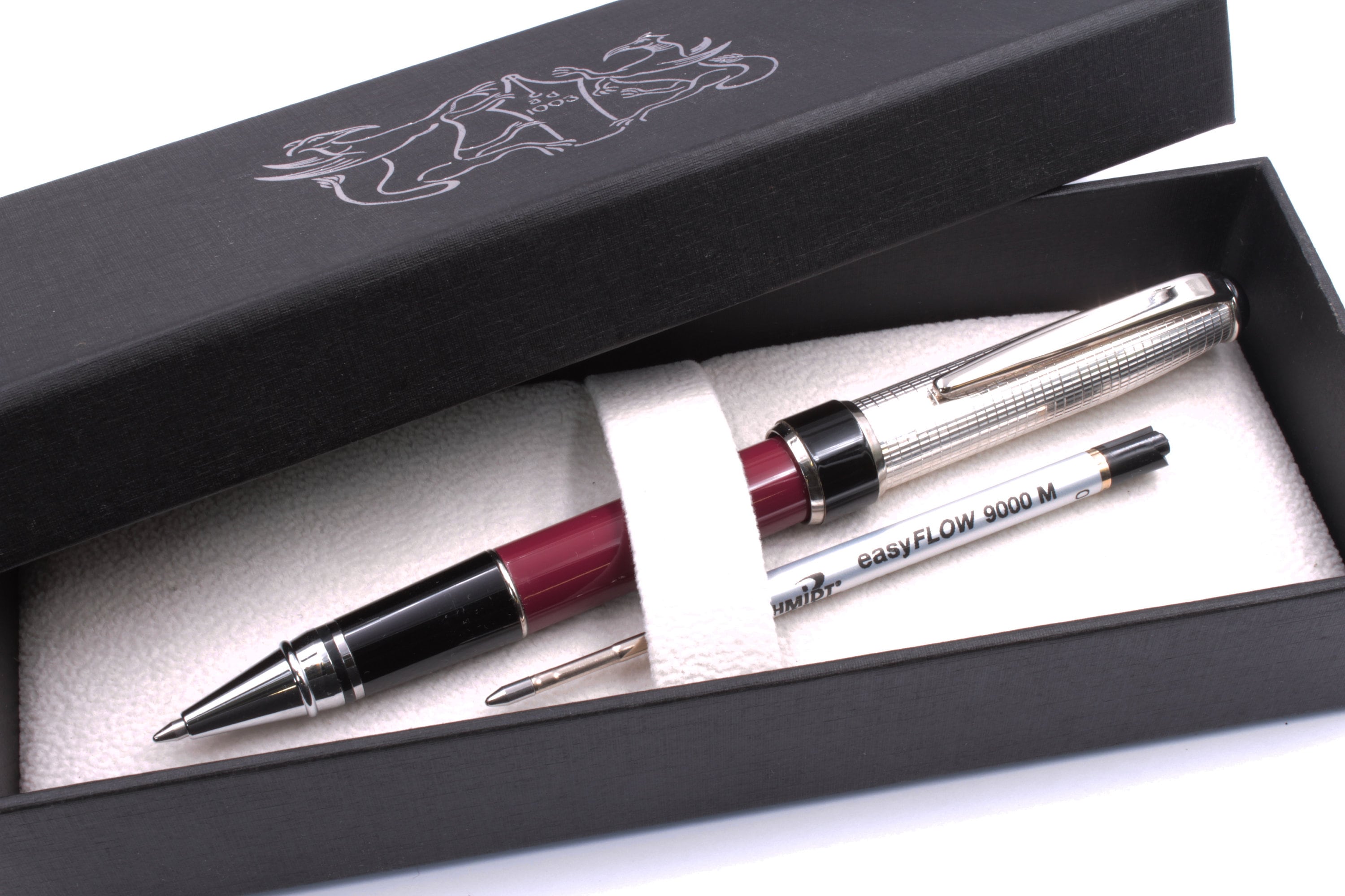 ローラーボールペン スターリングシルバーキャップ ラッカー仕上げ