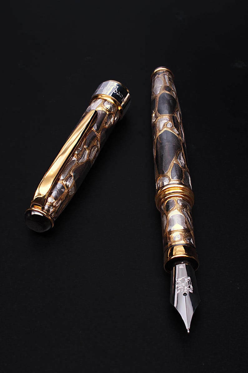Ancient Rome Opus Incertum Sterling Silver Fountain Pen - Etsy