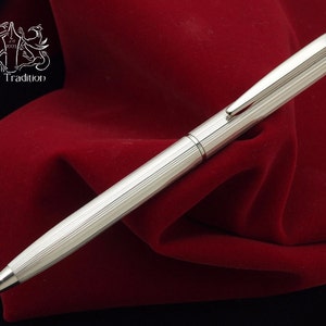 Ballpoint Pen Sterling Silver Hallmarked 925 Made in Italy Personalized