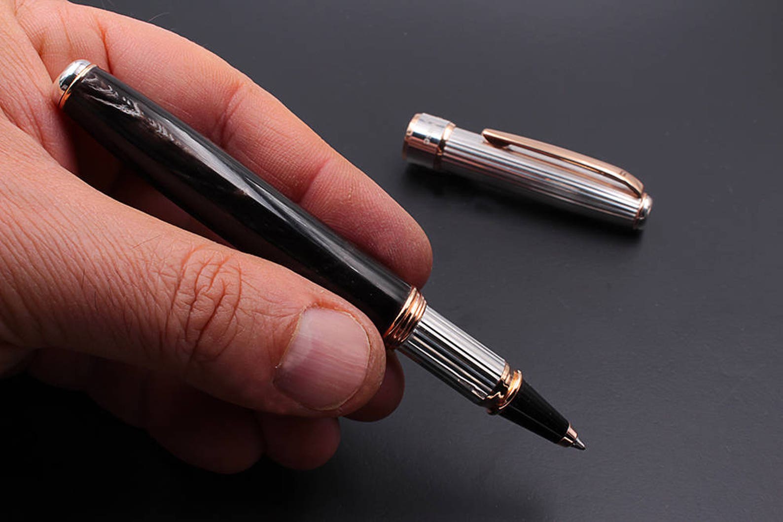 Rollerball Pen Handturned in Natural Indian Buffalo Horn and Etsy