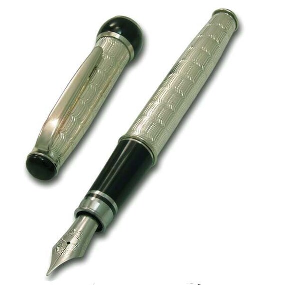 Handmade Fountain Pen Sterling Silver 925 Italian Pen With Etsy