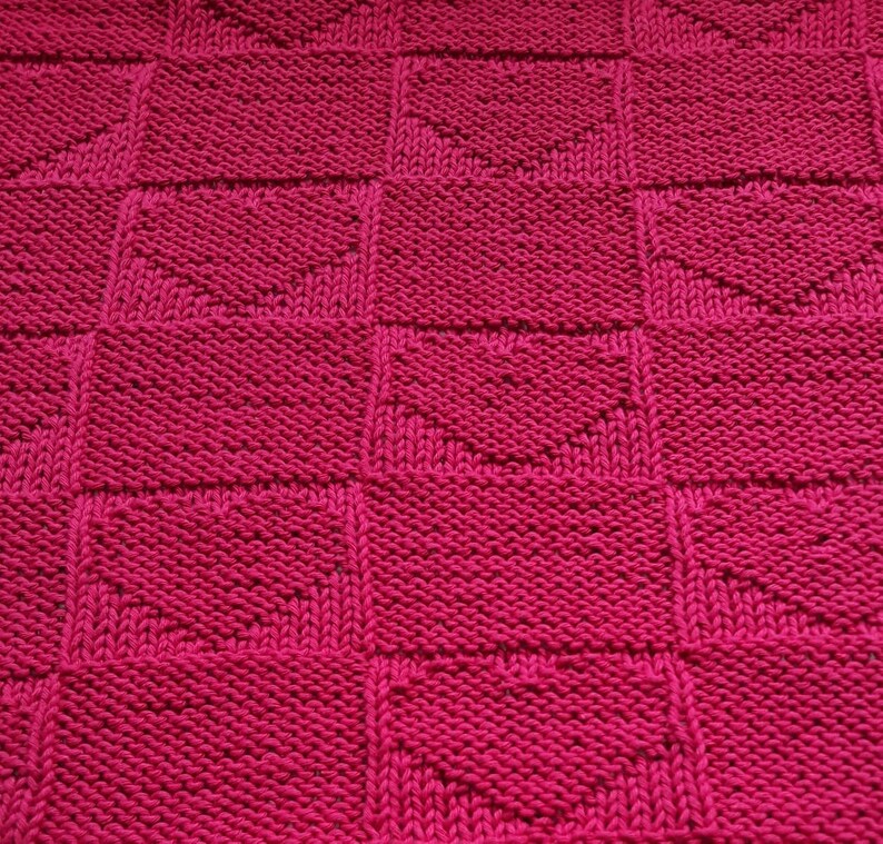 Baby Blanket KNITTING PATTERN Baby blanket double sided Etsy