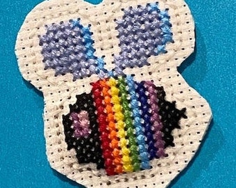 Rainbow Pride Bumblebee- Mini - Cross-Stitch Pattern