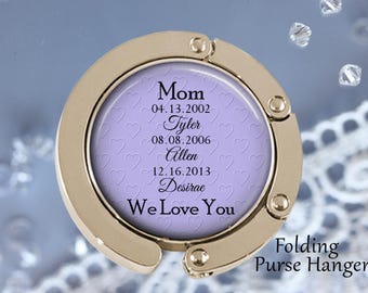 SALE! Personalized Purse Hanger - Mom we love you - Gift for Mom - Mother