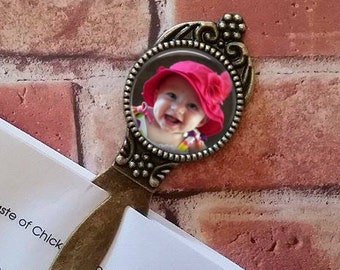SALE! ! Photo Bookmark - Antique Bronze - Personalized using your favorite photo