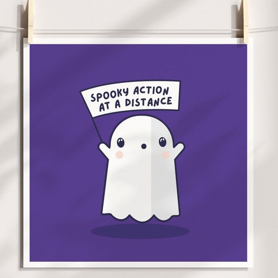 Quantum Physics Science Gifts Spooky Action at a Distance - Etsy Quantum Physics Science Gifts Spooky Action at a Distance - Etsy