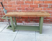 Hallway bench with shoe rack to base umbrella stand to side, various colours