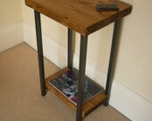 Hallway console table, lamp table or telephone table rustic industrial