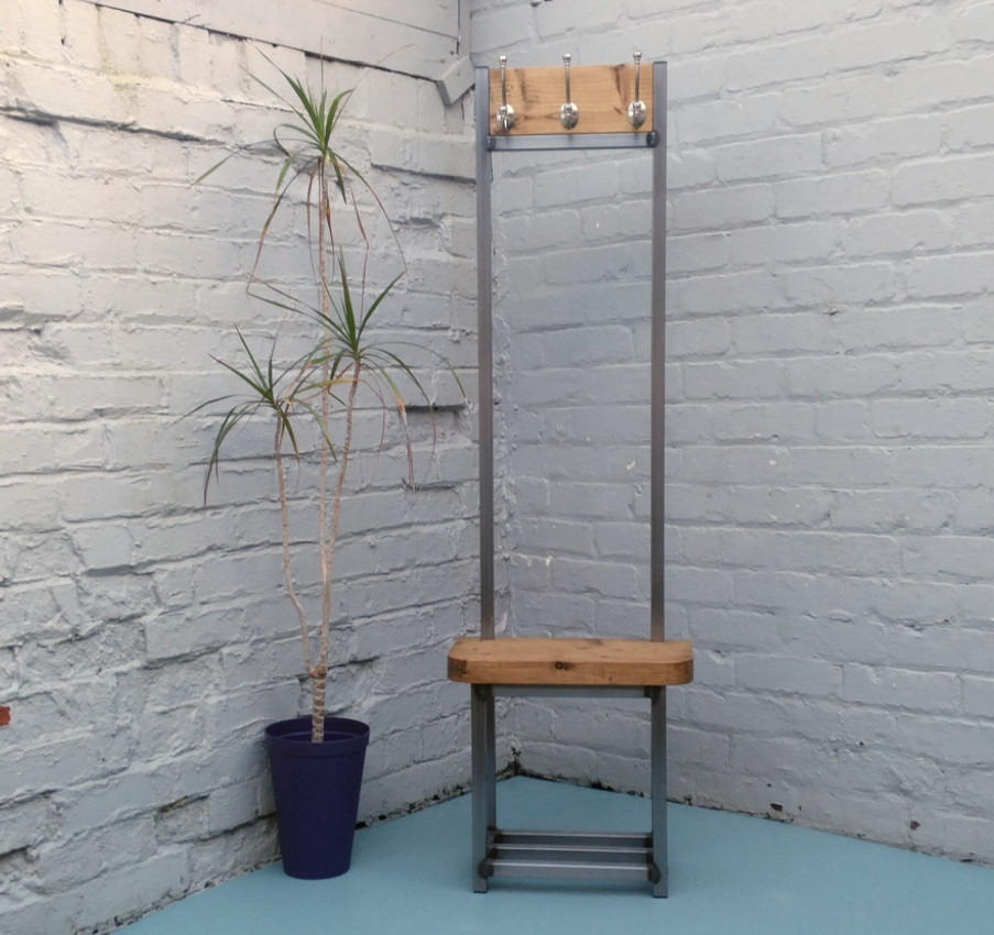 Coat Stand Narrow Hallway Bijou Coat Rack With Seat and Shoe Etsy UK