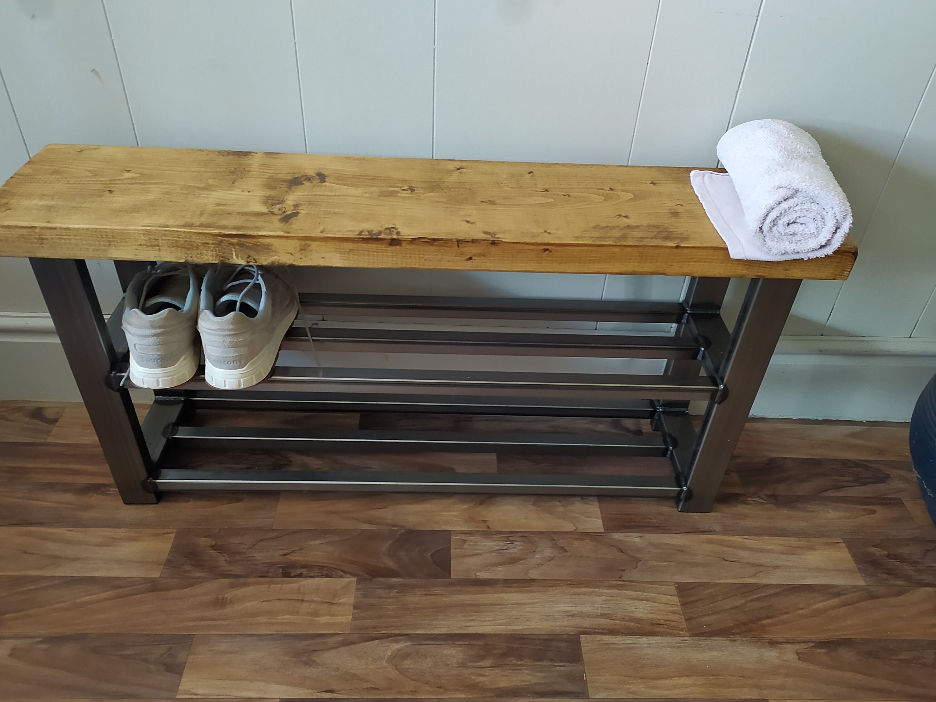 Banco de zapateros almacenamiento de zapatos de doble | Etsy