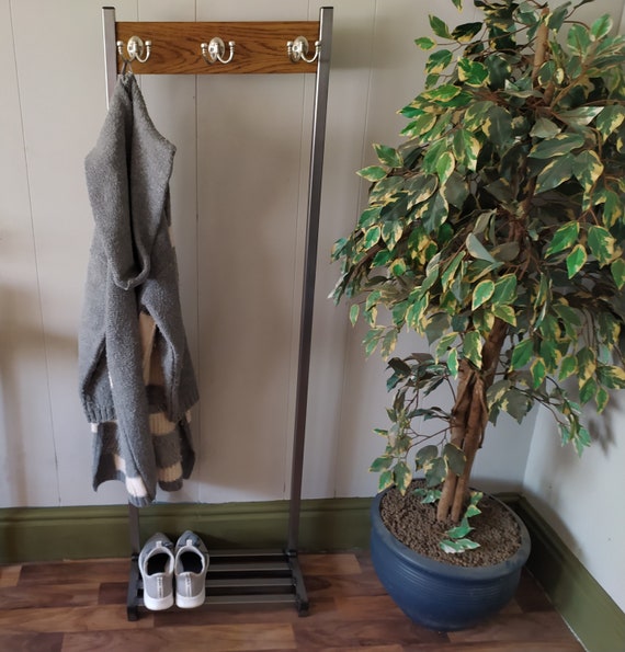 narrow coat and shoe stand
