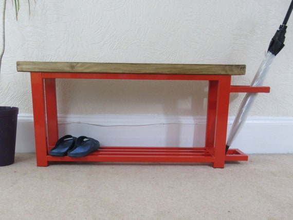 Hallway Bench With Shoe Storage To Base Umbrella Stand To Etsy