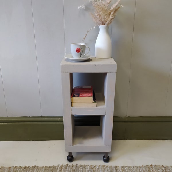 Tall side table, bedside, slim nightstands, sofa tables.