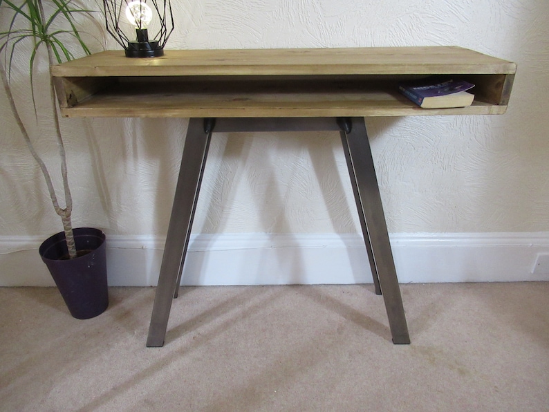 Console Table Hallway Mid Century Table Etsy