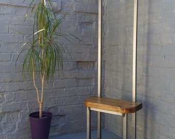 Narrow coat 2024 rack bench