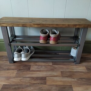 SHOE STORAGE BENCH Etsy UK