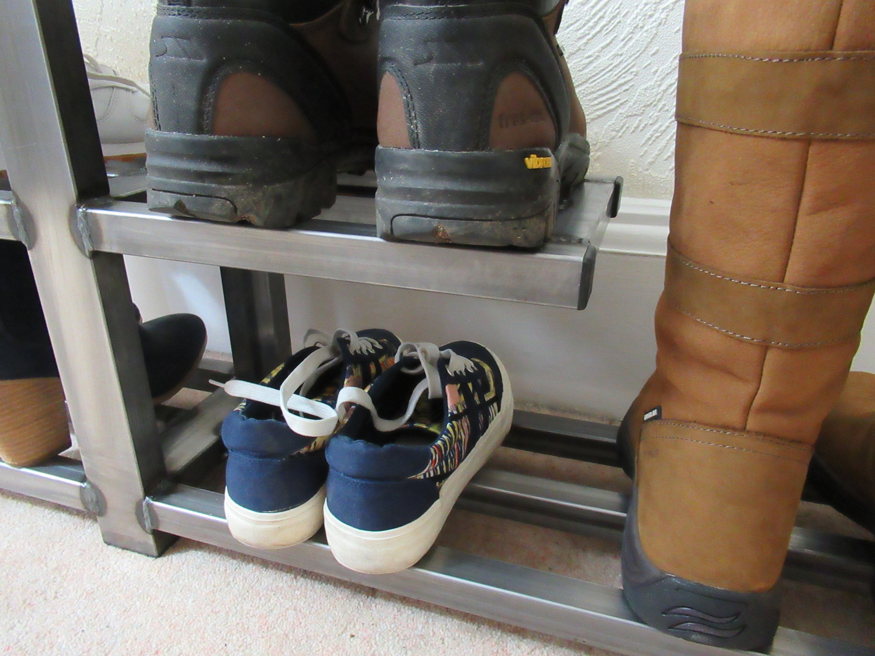 Shoe & tall boot rack floating shelf tall boot storage Etsy