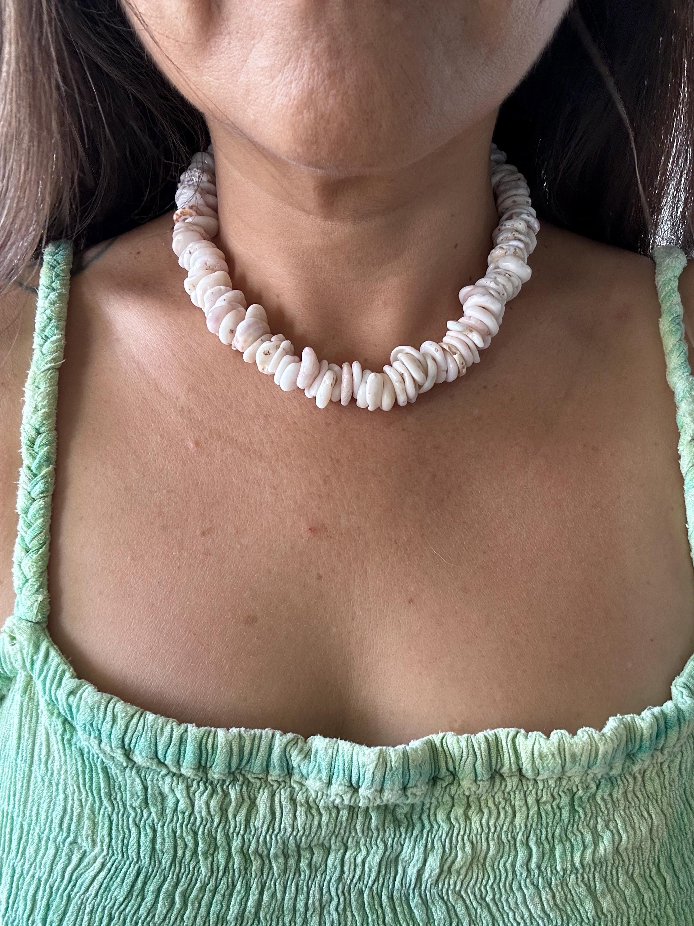 Funight Collana Surf Surfista Coco Etnico Legno Perle Di Coco Girocollo Tribale Ciondolo Uomo Donna Bambino Nero Bianco, Legno, Perla