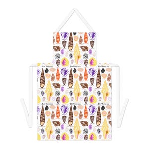 Seashell Adult Apron, Cute Kitchen Gift, Beach Lover&#39;s Cooking Apron, Unique Gift for Cooks, Nautical Home Decor