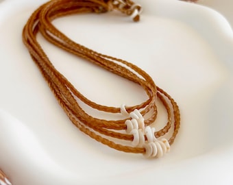 Customizable Hawaiian Puka shell braided necklace