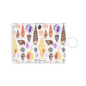 Girl Loves Sea originele Hawaiiaanse kaarthouder met schelpprint portemonnee sleutelhanger organizer-accessoire