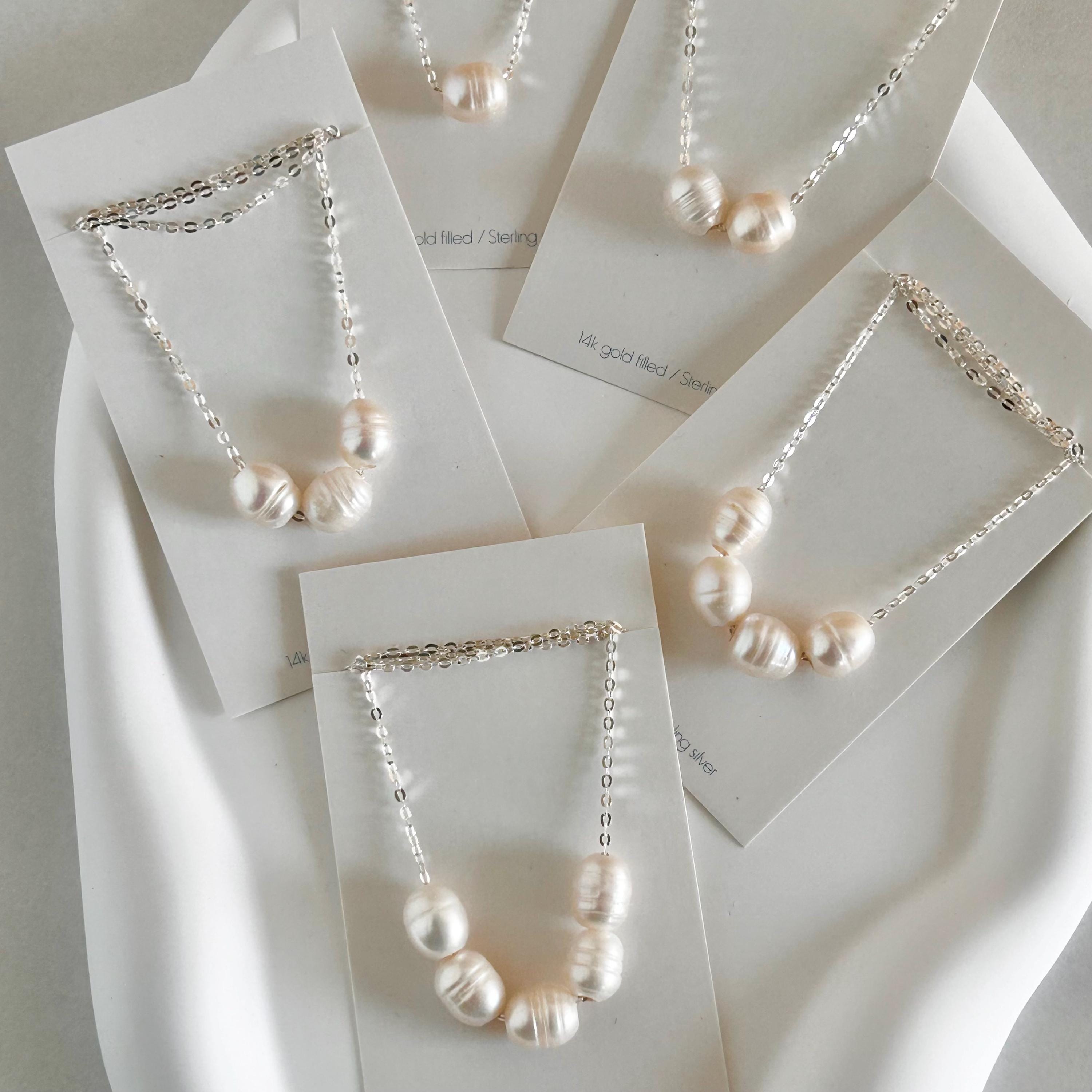 Ciondolo In Argento Sterling Massiccio 925 Con Perla D'acqua - Foto 2