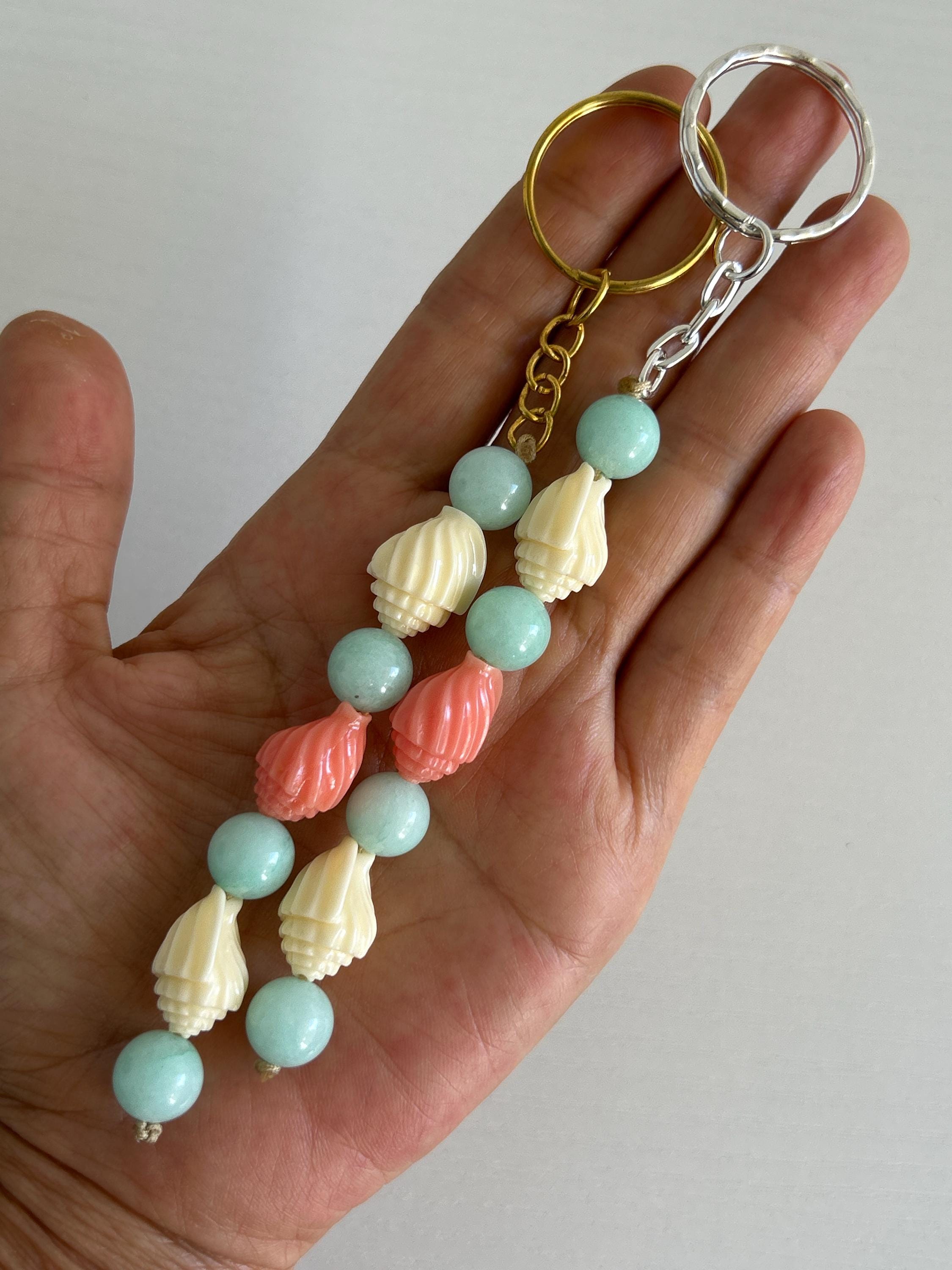 DesignB London pearl and shell charm necklace in gold