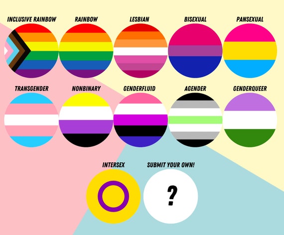 Lgbtq Genshin Pinback Buttons Etsy