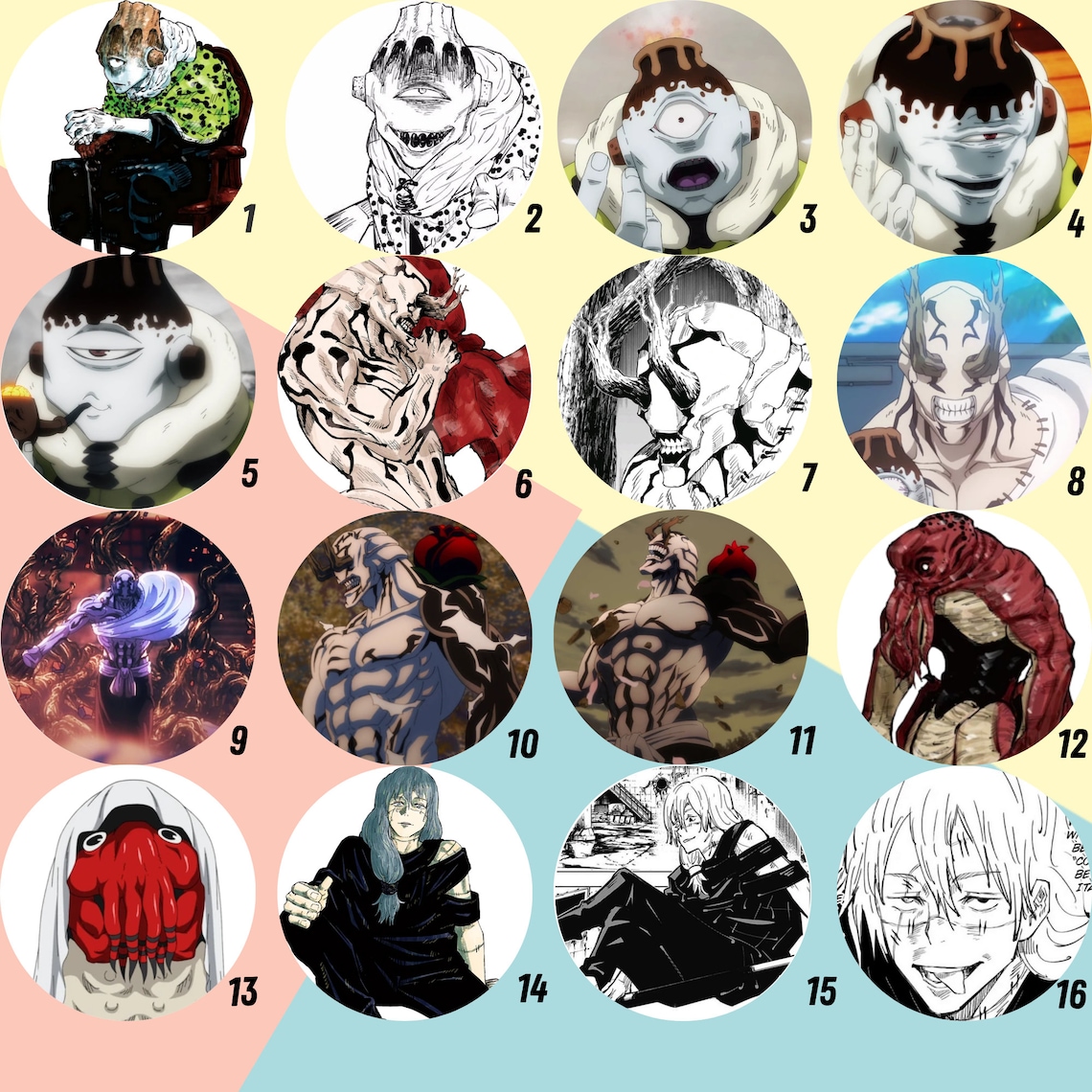 Jujutsu Kaisen Cursed Spirits Pins Etsy