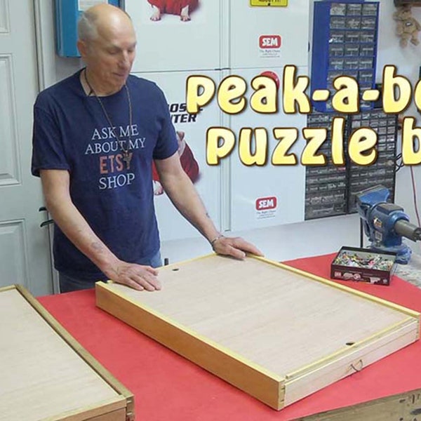 peak-a-boo puzzle box finger pull top