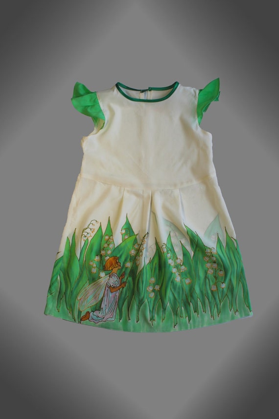 painted silk dress