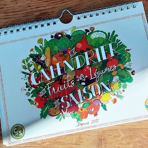 Calendario perpetuo di frutta e legumi di stagione - Formato A5