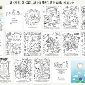 Cahier de coloriage des fruits et légumes de saison image 8