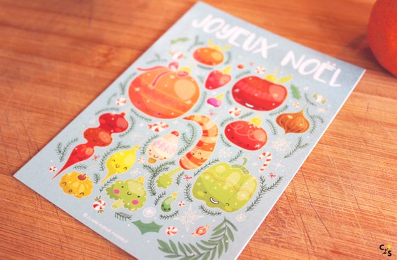 Carte Postale Joyeux Noel Etsy Ireland