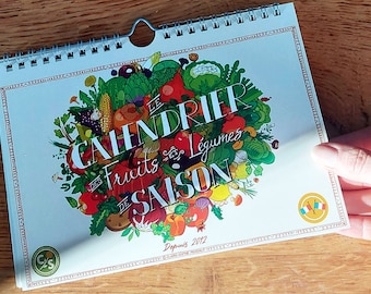 Calendrier perpétuel des fruits & légumes de saison - Format A5