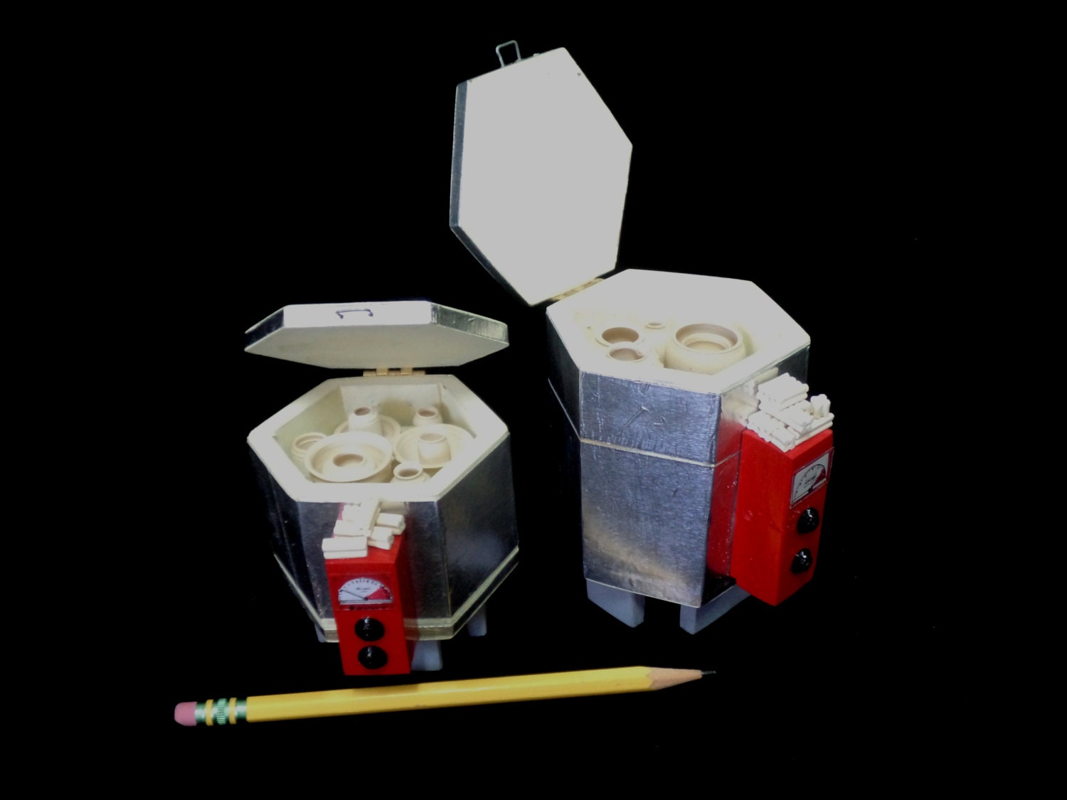 DOLLHOUSE Miniature Pottery KILN with handmade pots inside Etsy