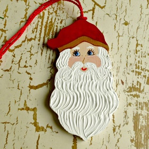 Babbo Natale Italian Santa Claus Christmas Tree Ornament Painted Holiday Tree Decoration image 4