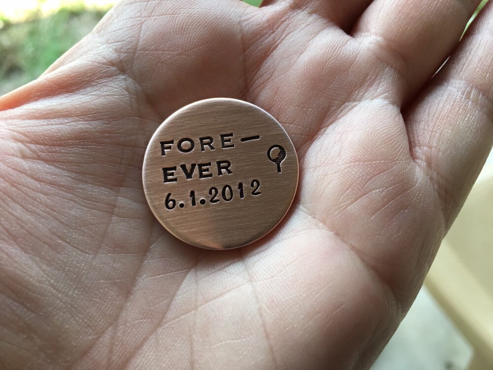 Copper Golf Ball Marker Etsy