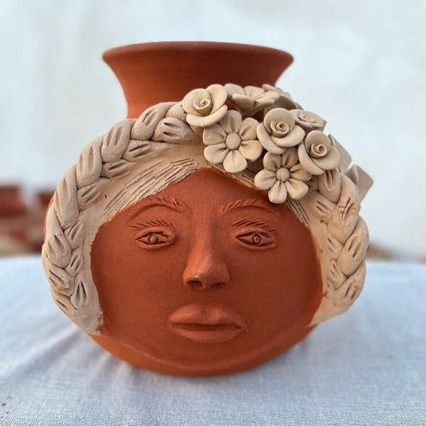 Terracotta Vase Large Etsy