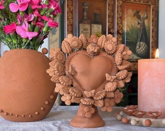 Clay Heart Standing