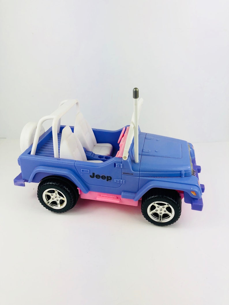 blue barbie jeep