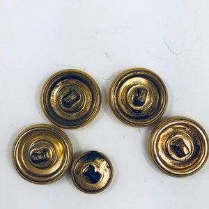 Vintage Lot of 5 Waterbury Button Co Conn Gold Toned US - Etsy