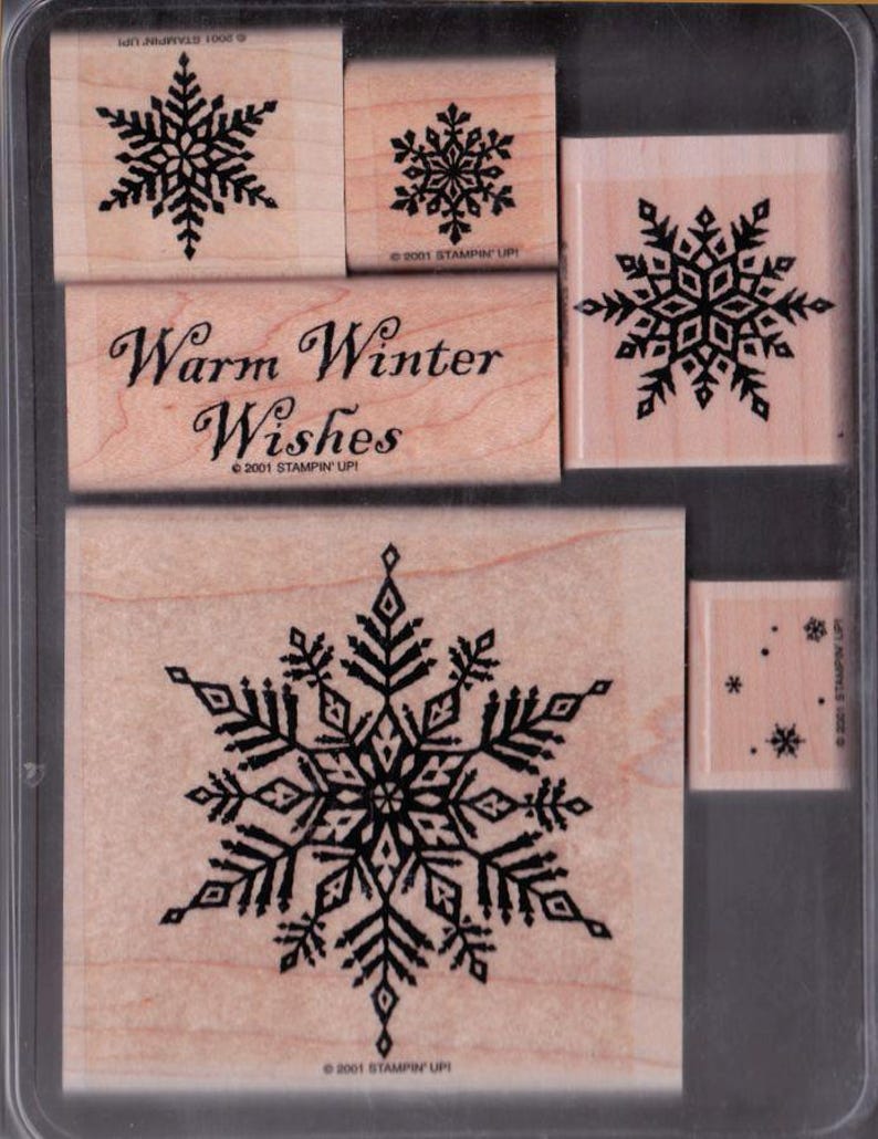 New STAMPIN' up HOLIDAY & CHRISTMAS Stamp Sets Wood Mount Rubber Stamps ...